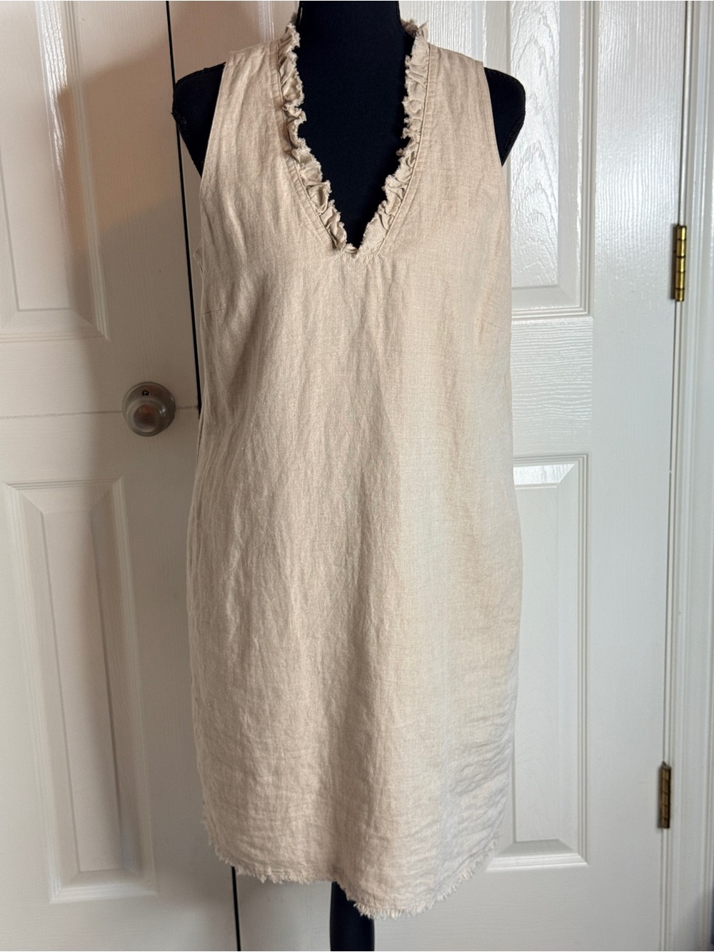 NWT Tommy Bahama Two Palms Ruffle Linen Shift Dress M